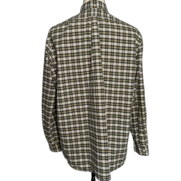 Ralph Lauren Classic Fit L.Sleeve Button Down XL Plaid Blue Green Yellow 2/$50 - Picture 3 of 13